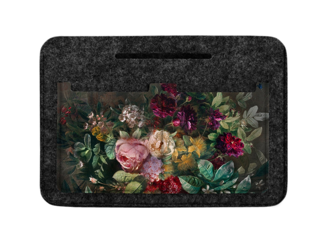 Premium Felt Handbag Organizer, Durable Print, Bouquet Design