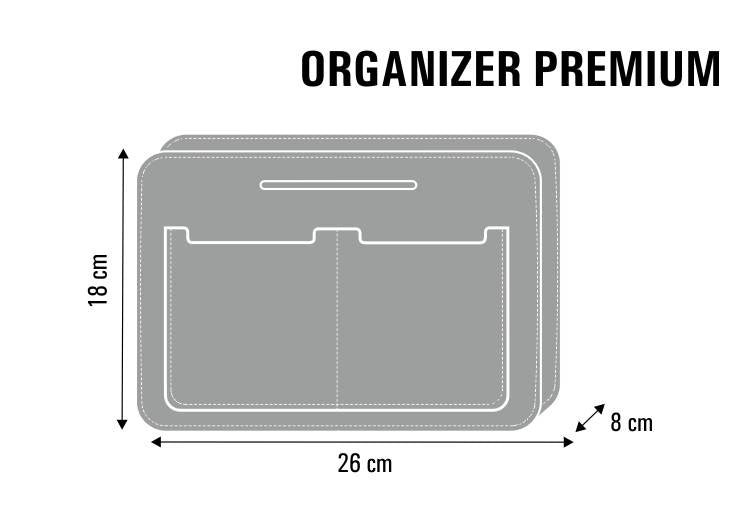 Premium Felt Handbag Organizer, Durable Print, Nero Pattern