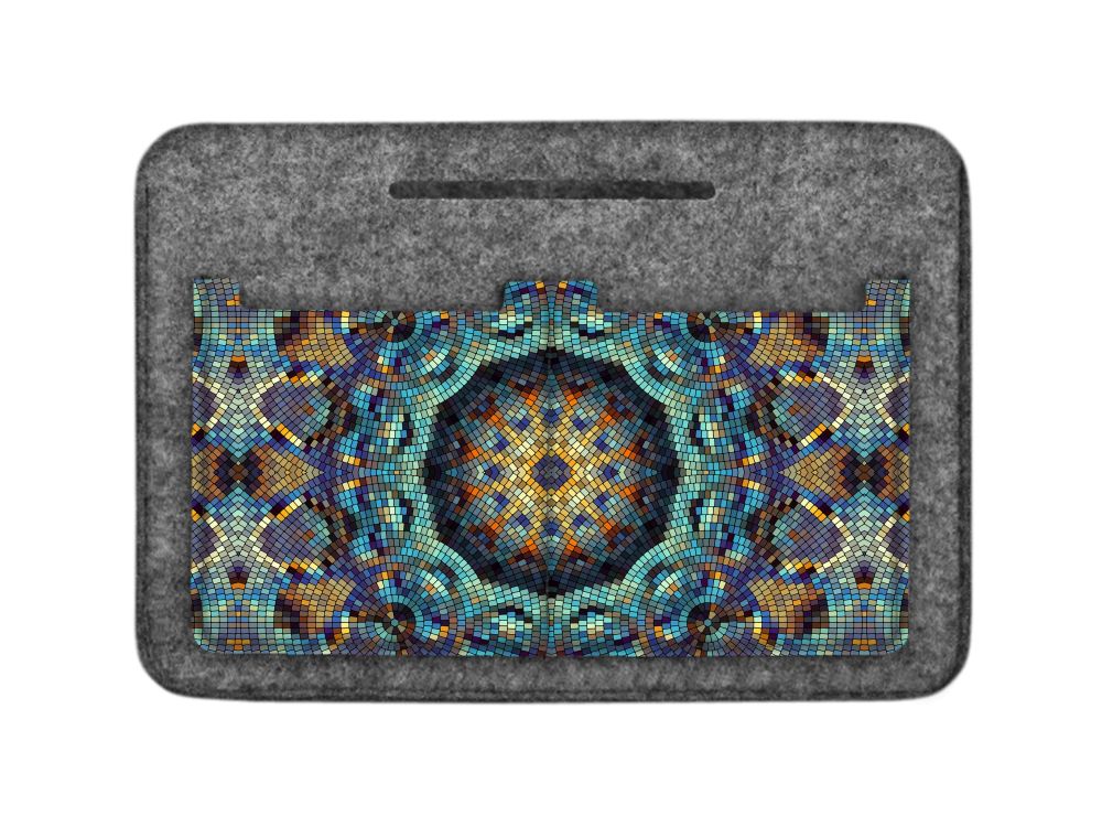Premium Felt Handbag Organizer, Durable Print, Barcelona Design