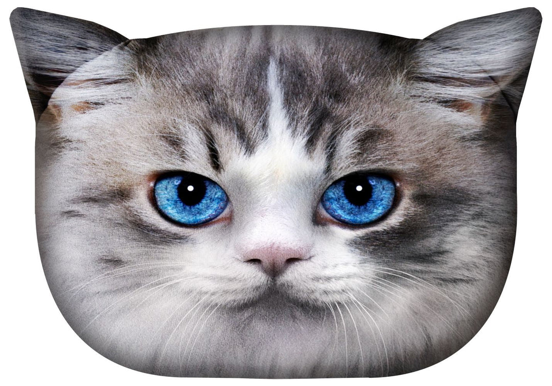 Bertoni Cat Luna decorative pillow 30x45 cm, velour, cat print, anti-allergenic insert