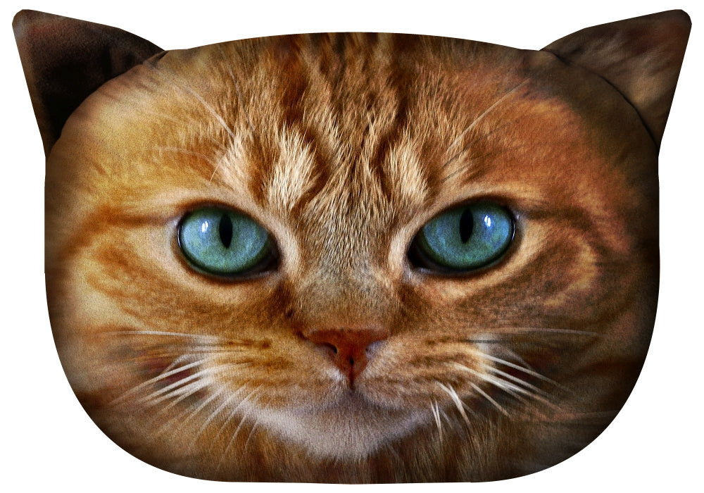 Bertoni Cat Benek decorative pillow 30x45 cm, velour, cat print, anti-allergenic insert