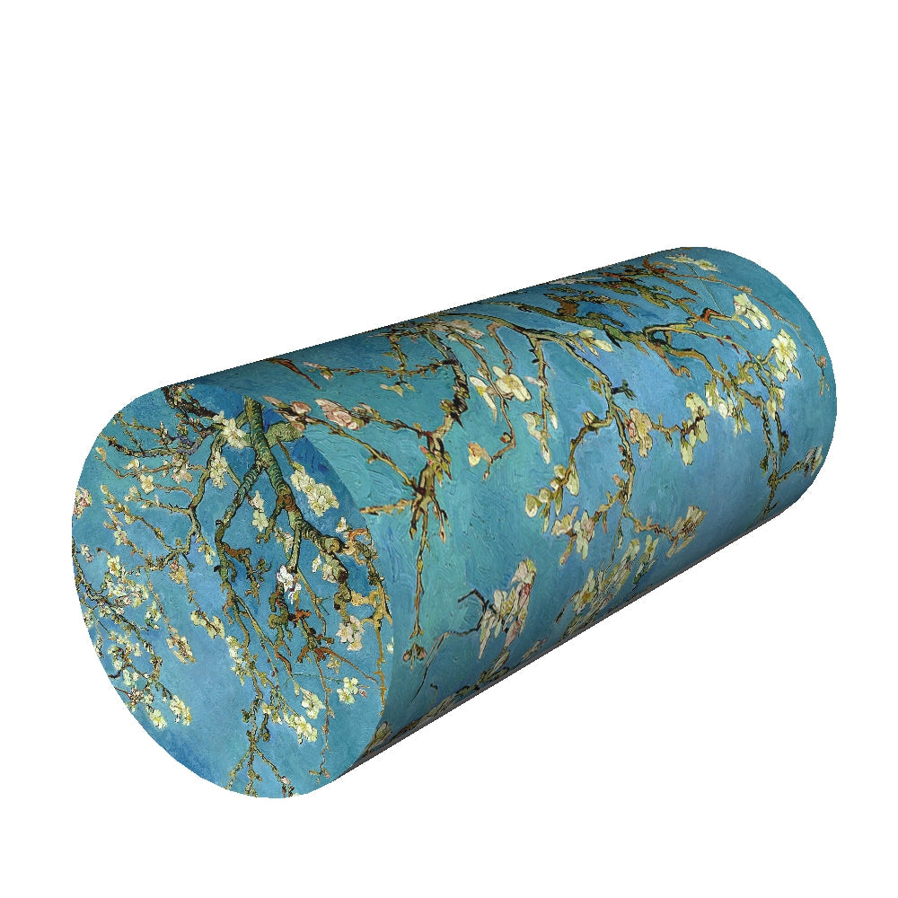 Neck Pillow Lumbar Roll 40x15cm Pillow Support Pillow Roll Thermoactive Foam Roll Pillow Almond