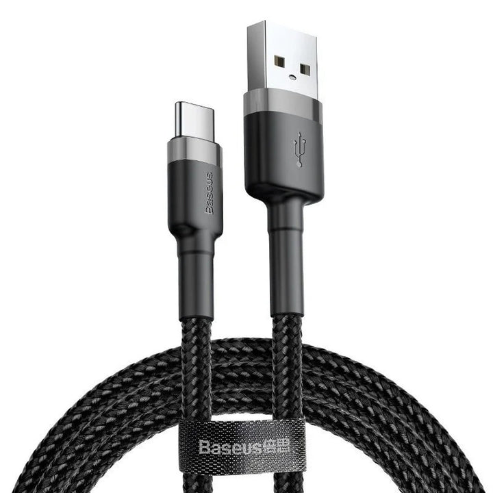 USB A plug - USB-C plug cable 1m CATKLF-BG1 black Baseus