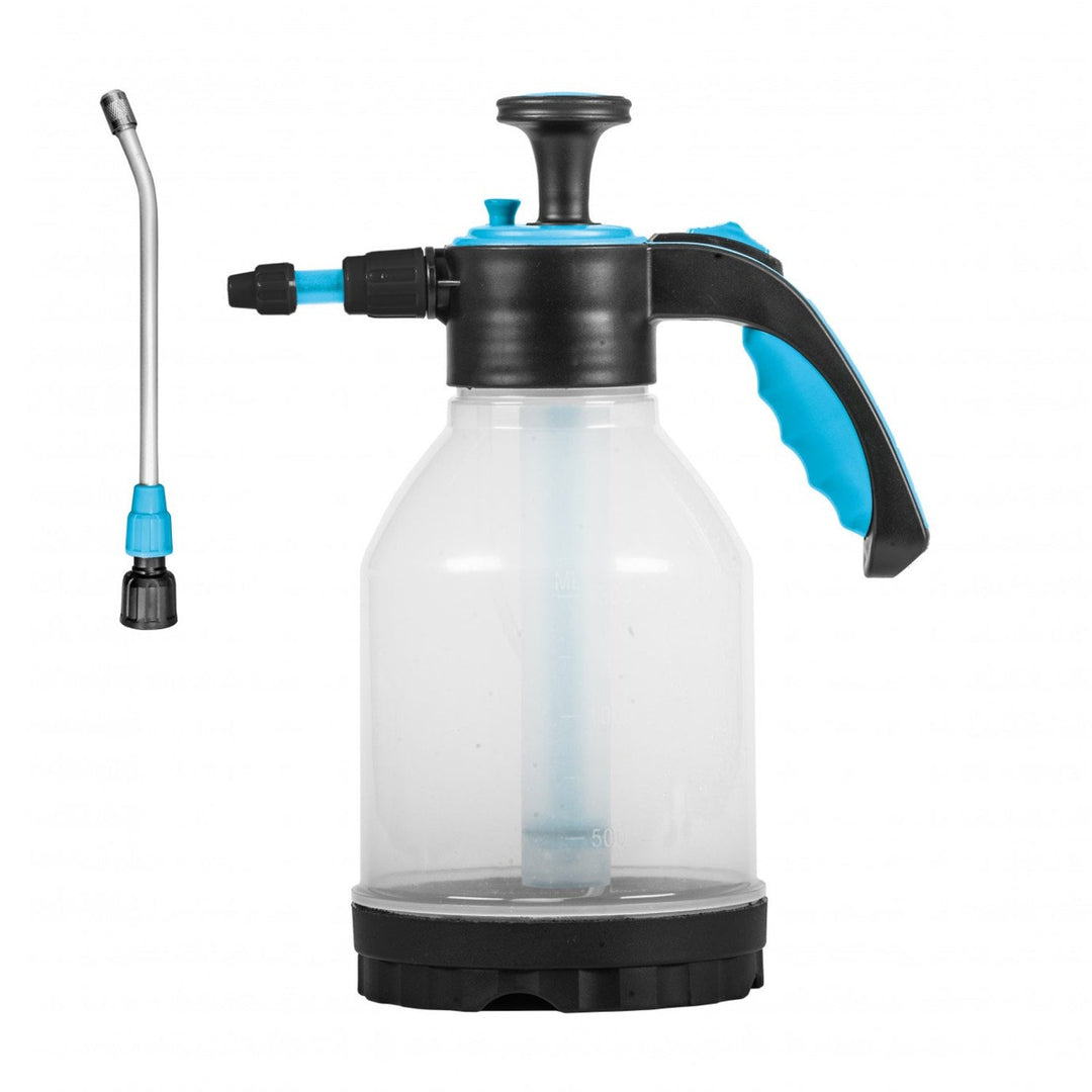 Pressure Sprayer 1.5L Garden Sprayer Aluminum Lance Ergonomic Handle Transparent Tank Plant Sprayer Pressure Sprayer Flower Sprayer