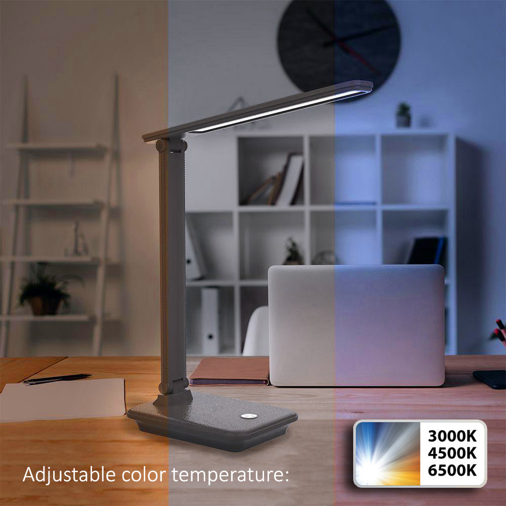 Maclean LED desk lamp, max. 9W, 220-240V AC, color changeable, dimmable, 450lm, MCE614 B