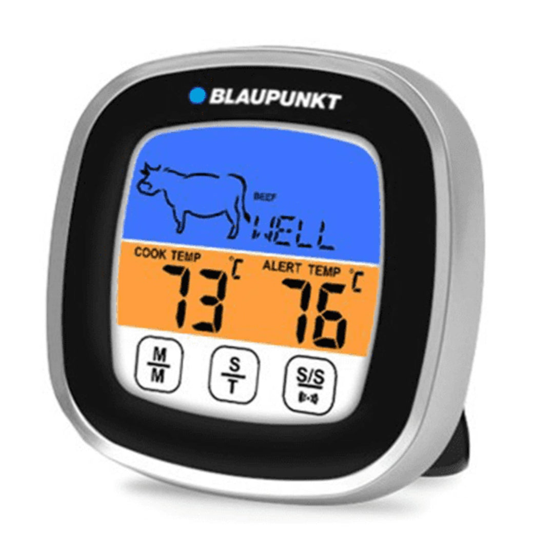 Digital Thermometer Grill Thermometer with 5 Cooking Levels and 8 Meat Types Kitchen Thermometer Meat Thermometer from -20 to 300℃ Magnetic Holder