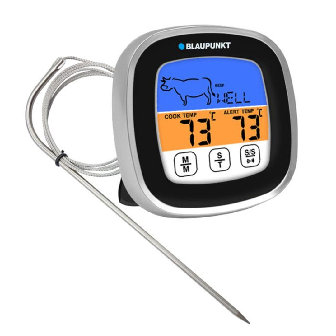 Digital Thermometer Grill Thermometer with 5 Cooking Levels and 8 Meat Types Kitchen Thermometer Meat Thermometer from -20 to 300℃ Magnetic Holder