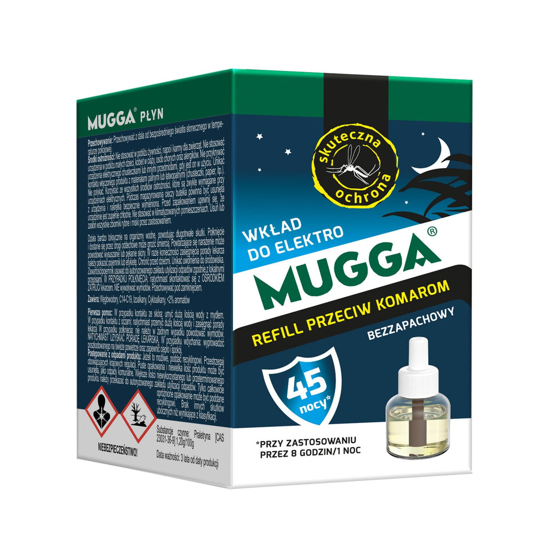 Mosquito repellent refill for Mugga Elektro Mugga 45 nights 35ml