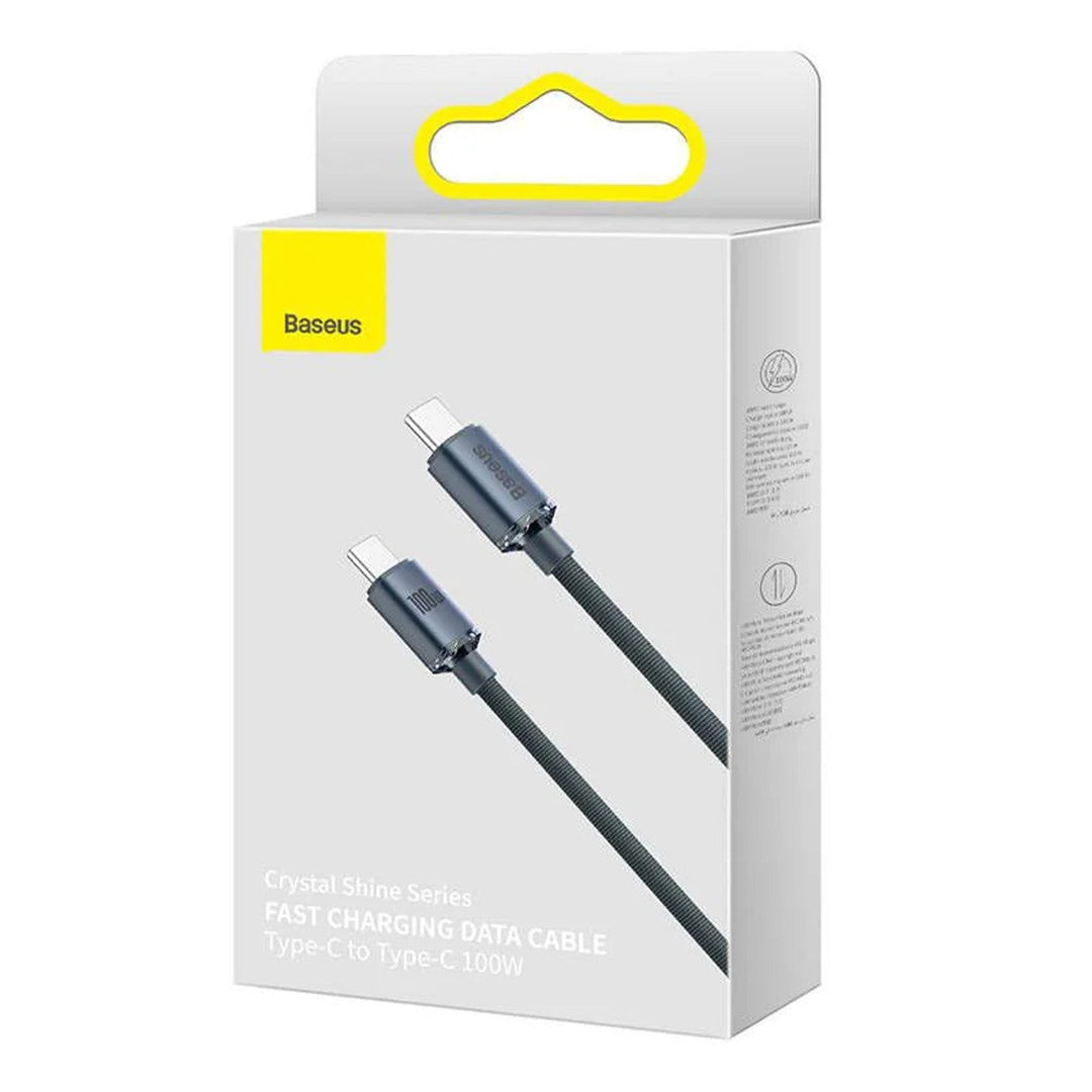 USB-C PD 2.0 1.2m cable Baseus Crystal CAJY000601 Quick Charge 3.0 100W cable