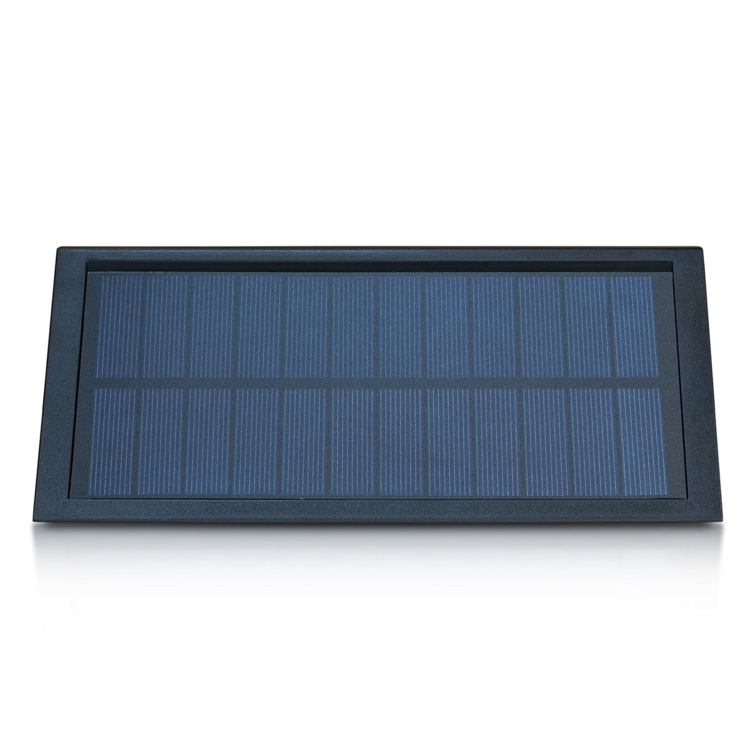 Solar LED Panel Motion Sensor Wall Light Lamp IP65 Adjustable Brightness ABS