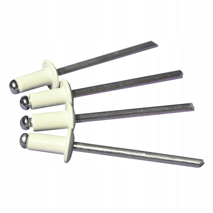 Pop Rivet 4x8 White 100PCS Set Galvanized Steel Aluminum Blind Rivets Tool