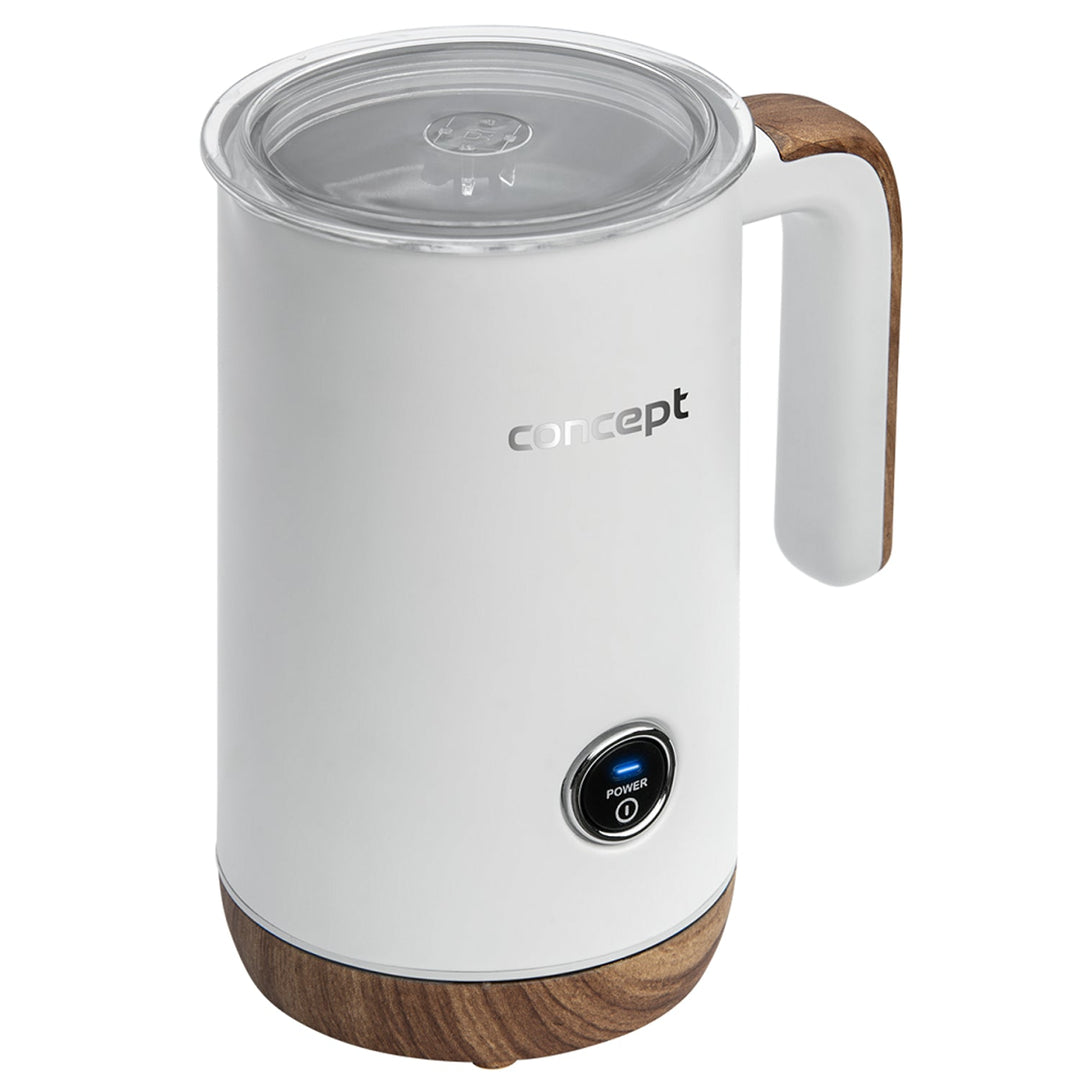 Concept Nordic NM4101 Milk Frother 500W White for Latte Cappuccino Frappe Hot Chocolate 3 Modes Stainless Steel