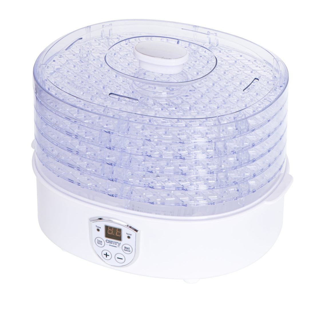 Camry CR 6659 Food Dehydrator 5 Trays 550W 35-70°C Temperature Control Electric Display Timer Perfect for Mushrooms Vegetables Fruit Fish Meat Herbs Flowers