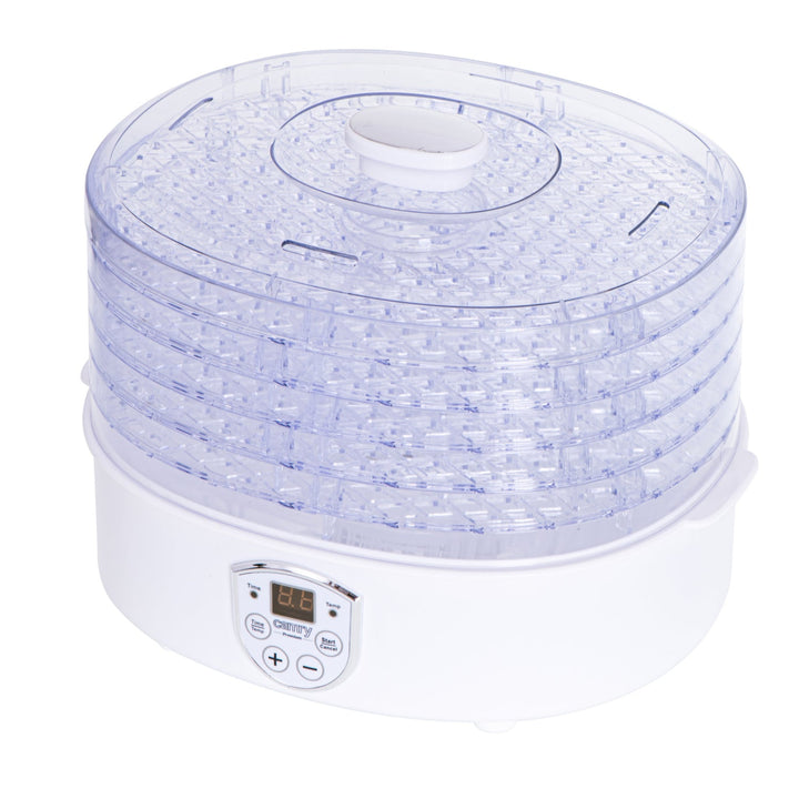 Camry CR 6659 Food Dehydrator 5 Trays 550W 35-70°C Temperature Control Electric Display Timer Perfect for Mushrooms Vegetables Fruit Fish Meat Herbs Flowers