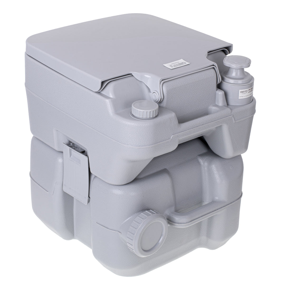 Portable Toilet Bucket 20L Travel Lid Flush Water Tank Camping Festival 115kg WC