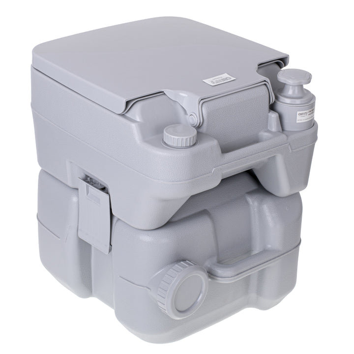 Portable Toilet Bucket 20L Travel Lid Flush Water Tank Camping Festival 115kg WC