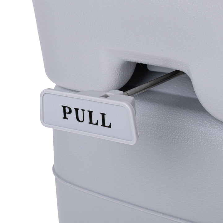 Portable Toilet Bucket 20L Travel Lid Flush Water Tank Camping Festival 115kg WC