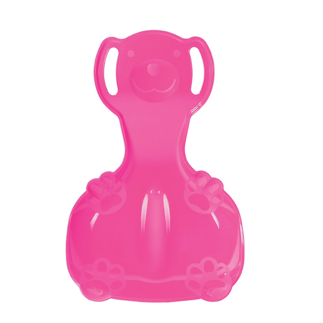 Sliding Plate Snow Slider Polar Bear 1 Plastic Pink