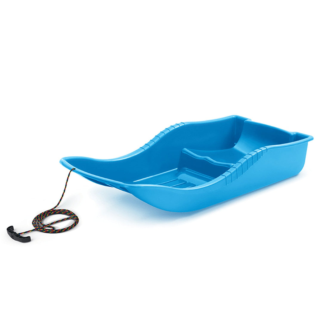 Kids Plastic Sledge Snow Slide Sled Rope Handle Seat Chair Speed Safe Stable Large