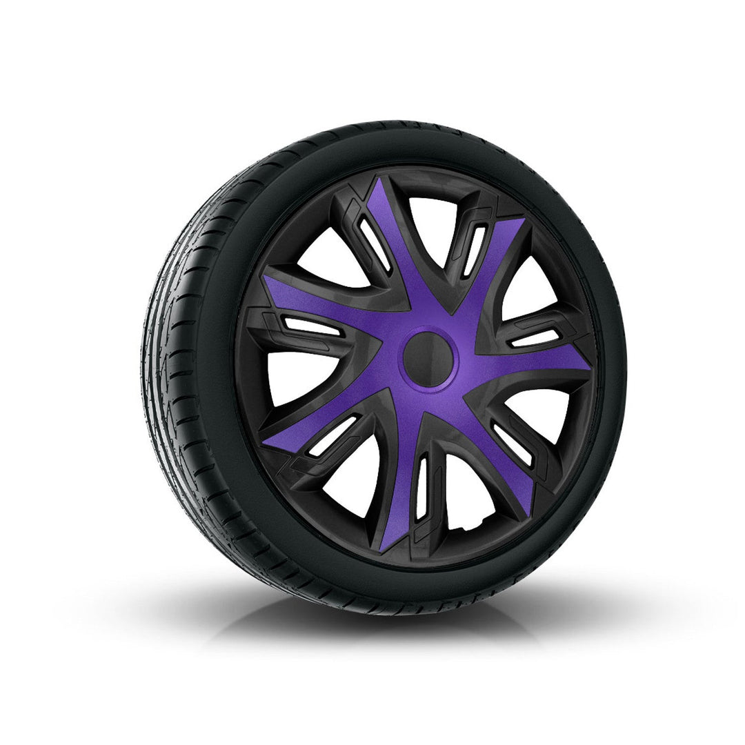 Hubcaps 16'' NRM N-Power bicolor violet/black purple/black 4pcs
