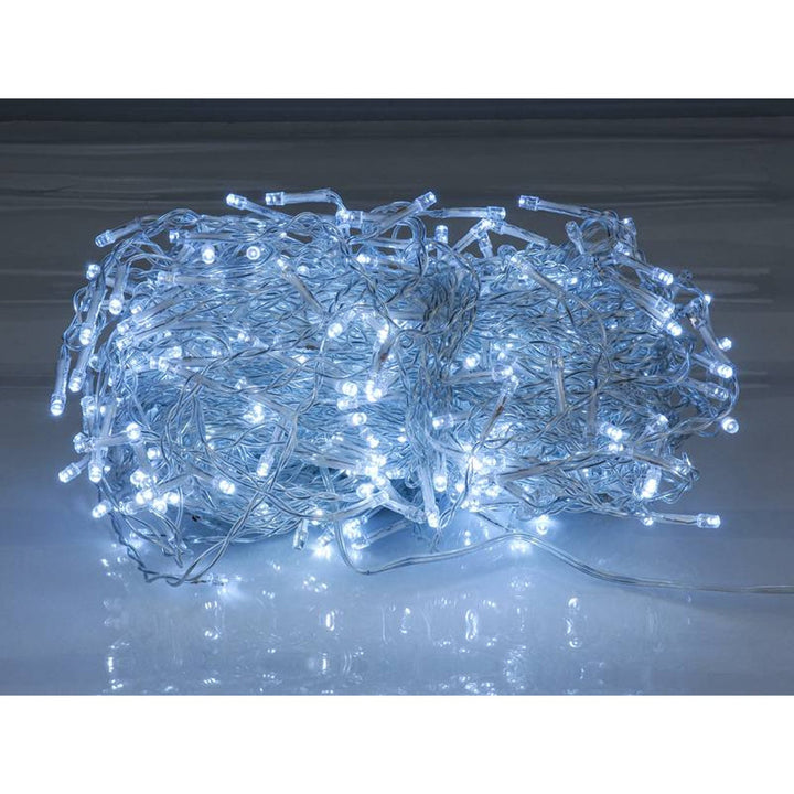 Fairy Lights Garland Lamp Light 500 LED 15m Cold White IP44 Christmas