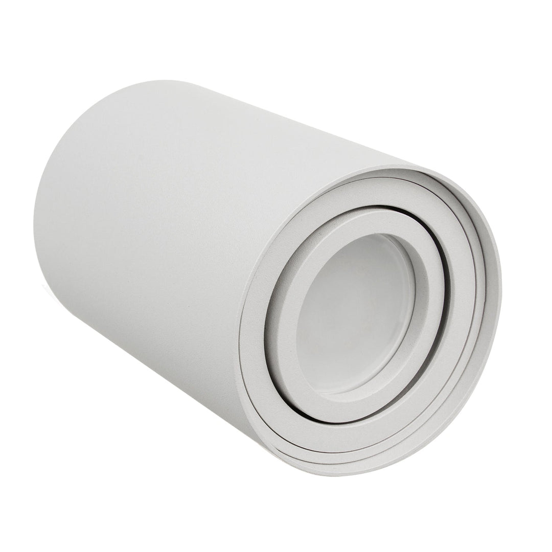 Maclean round plafond white MCE422 + LED bulb GU10 5W 4000K