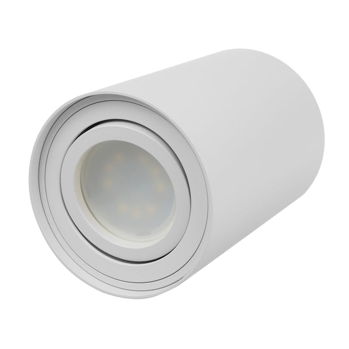Maclean round plafond white MCE422 + LED bulb GU10 5W 4000K