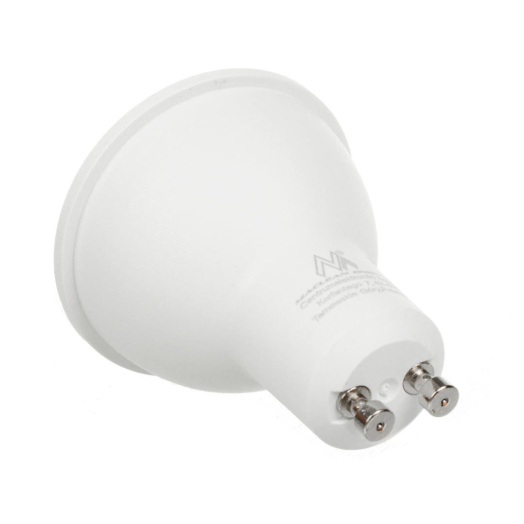 Maclean round plafond white MCE422 + LED bulb GU10 5W 4000K