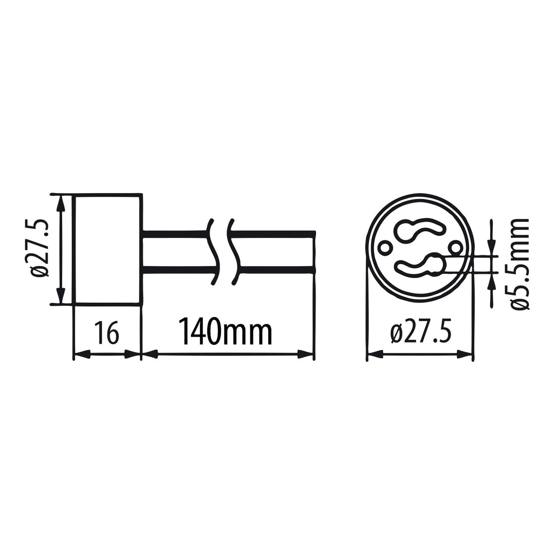 Maclean MCE464W LED Recessed Spotlight Ceiling Light 7W 560 Lumens 3000K Warm White GU10 Recessed Frame IP20 (Square Including Bulb, White)