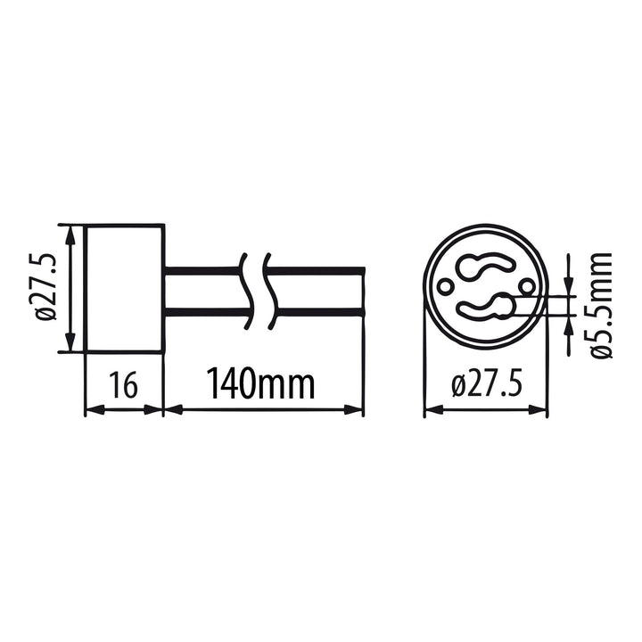 Maclean MCE464W LED Recessed Spotlight Ceiling Light 7W 560 Lumens 3000K Warm White GU10 Recessed Frame IP20 (Square Including Bulb, White)