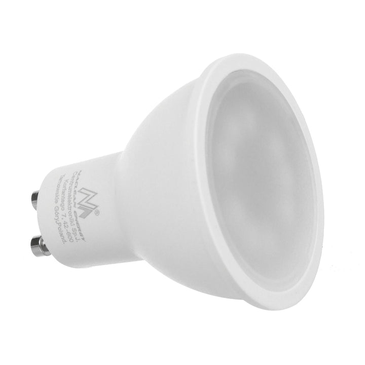 Maclean MCE464W LED Recessed Spotlight Ceiling Light 7W 560 Lumens 3000K Warm White GU10 Recessed Frame IP20 (Square Including Bulb, White)