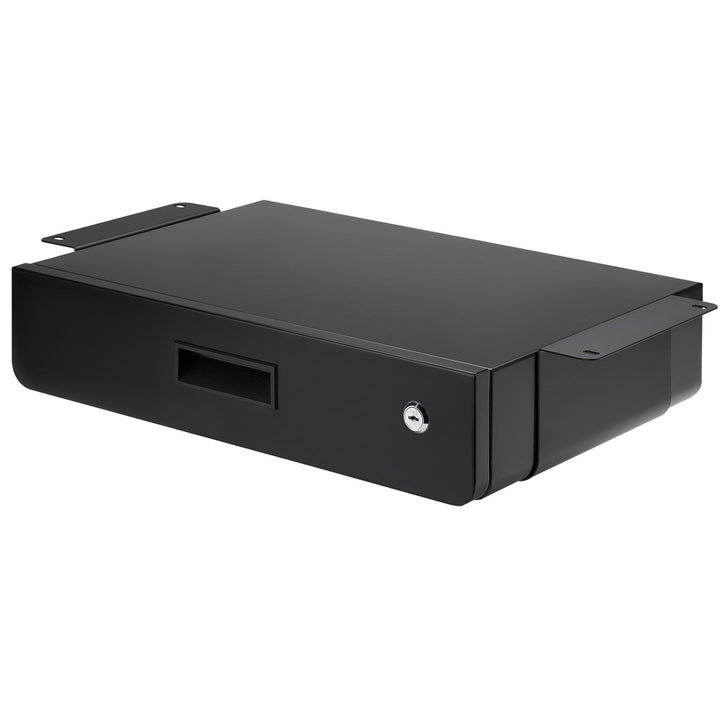 Maclean keyed ergonomic under-desk drawer, organizer, black, max 5kg, MC-461