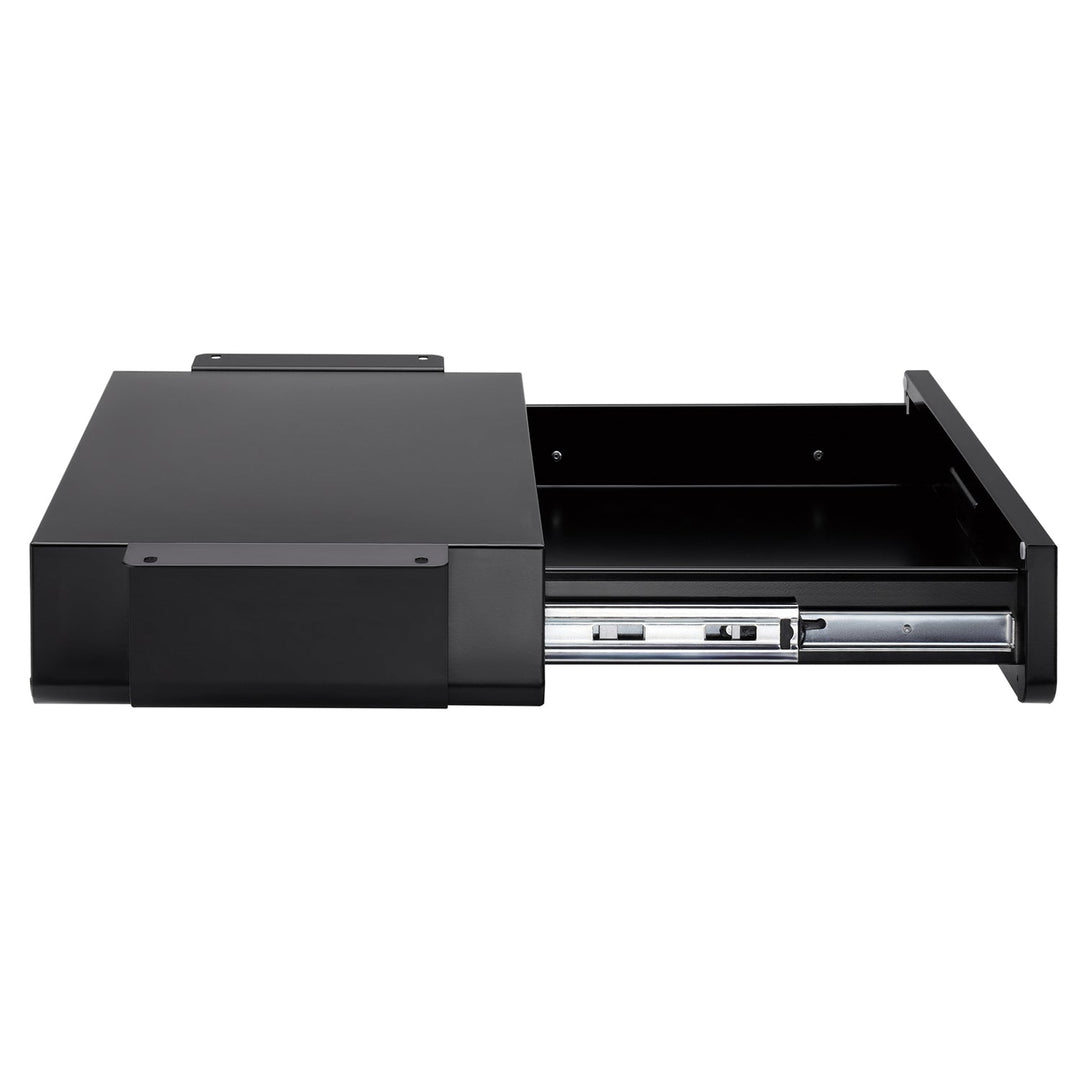 Maclean keyed ergonomic under-desk drawer, organizer, black, max 5kg, MC-461