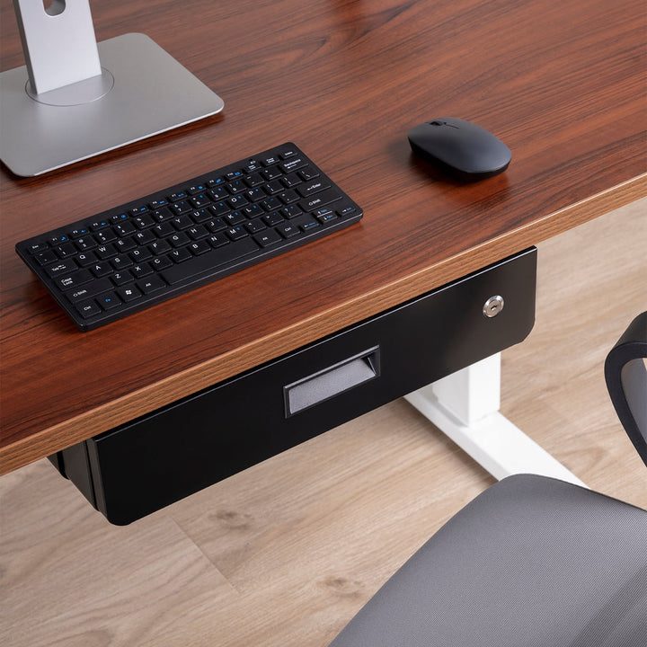 Maclean keyed ergonomic under-desk drawer, organizer, black, max 5kg, MC-461