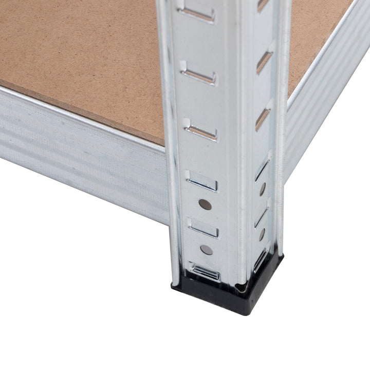 GreenBlue GB378 Metal Storage Rack Cabinet Shelves 175kg x5 180x90x40cm Galvanized Folding MDF