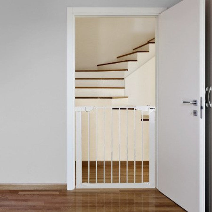 Security Gate Door Stairs Pet Baby Dog Barrier Metal Double Locking System 75cm - 103cm