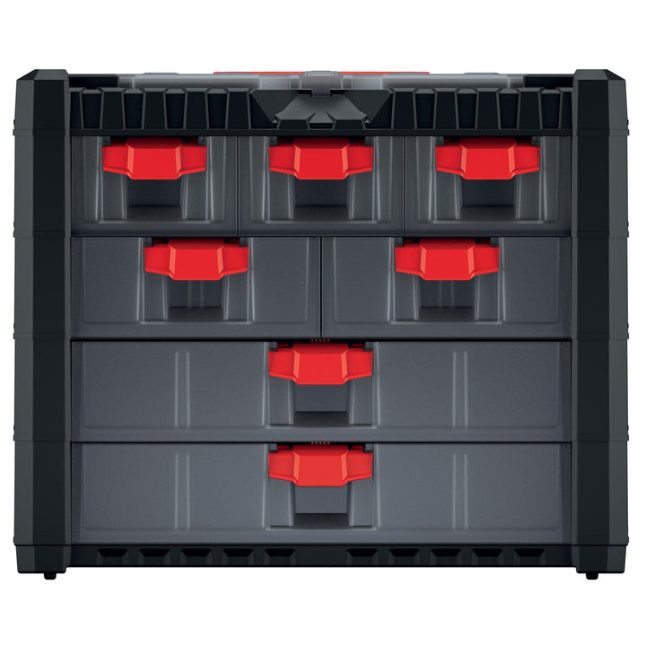 Kistenberg KMC301 Workshop Tool Organiser Multicase Cargo 401 7 Drawers Carry Handle Lid Organiser Portable