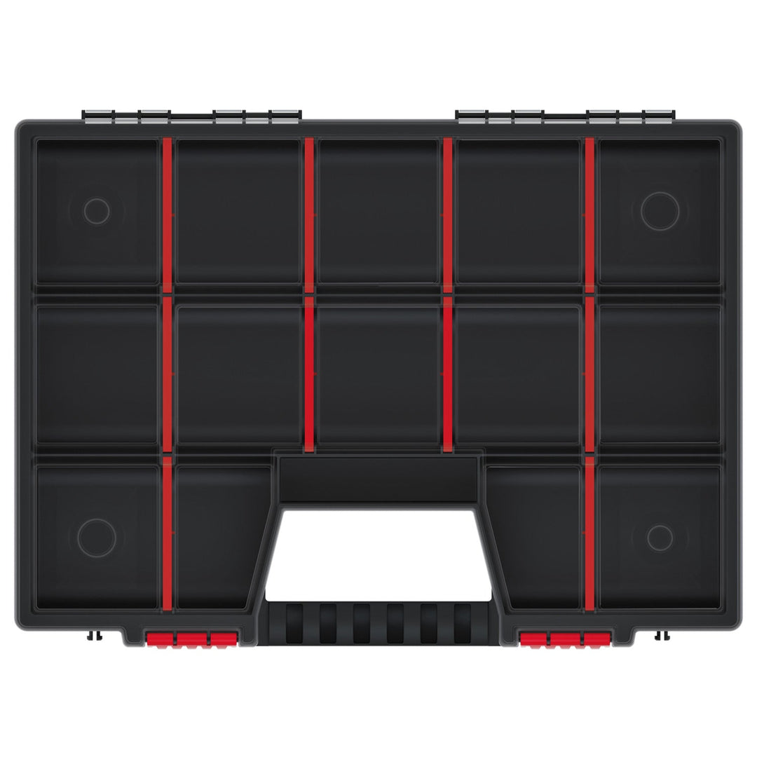 Kistenberg Nor 40 KNO40307 Workshop Tool Organizer Compartment Box Case with Handle Removable Dividers