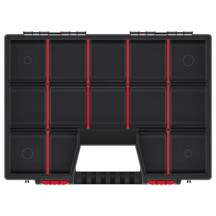 Kistenberg Nor 40 KNO40307 Workshop Tool Organizer Compartment Box Case with Handle Removable Dividers