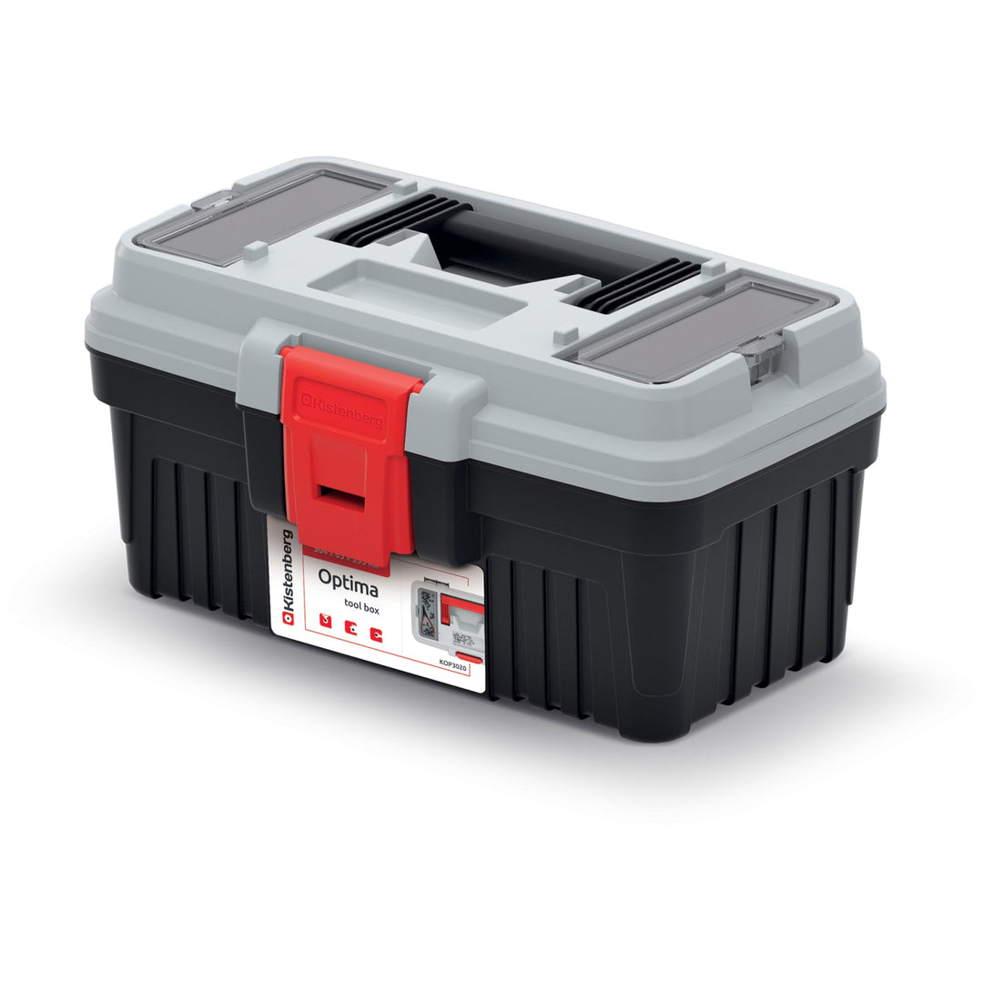 Kistenberg KOP3020 Optima 30 Toolbox -4C Compartment Box Storage Carry Handle Clip Closing Sturdy