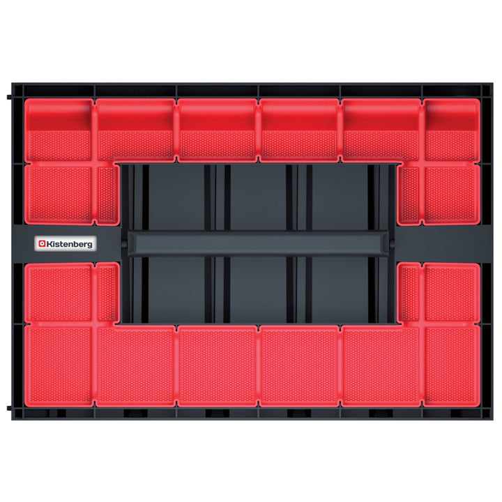 Kistenberg Tagercase 40 KTC40306S Tool Cabinet Case for 3 Removable Organisers Compartment Box Lid Organisers Carry Handle Wall Mountable