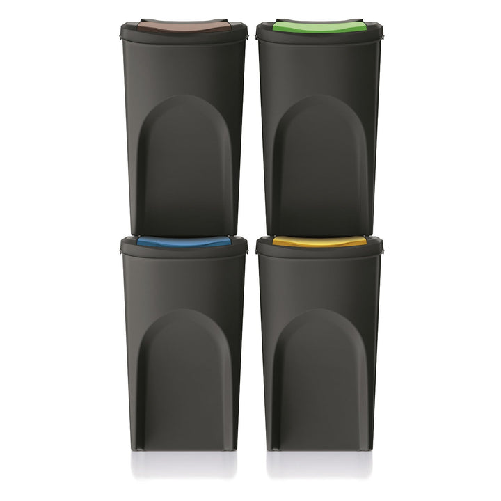 Keden Sortibox 4 x 35L Recycling Trash Can Segregation Bins