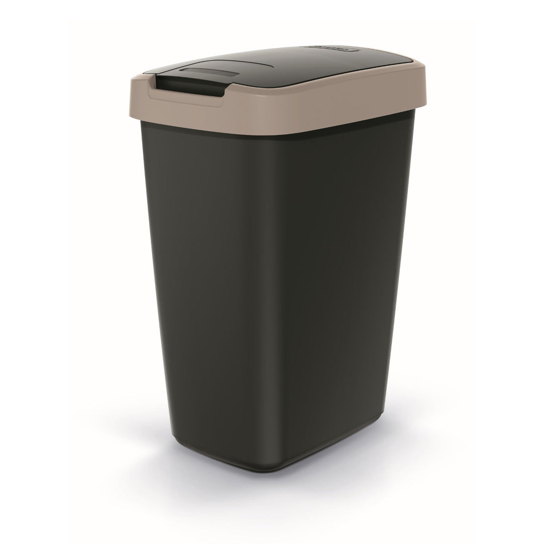 Waste Bin Trash Can Recycling Sorting Lid Kitchen 12L