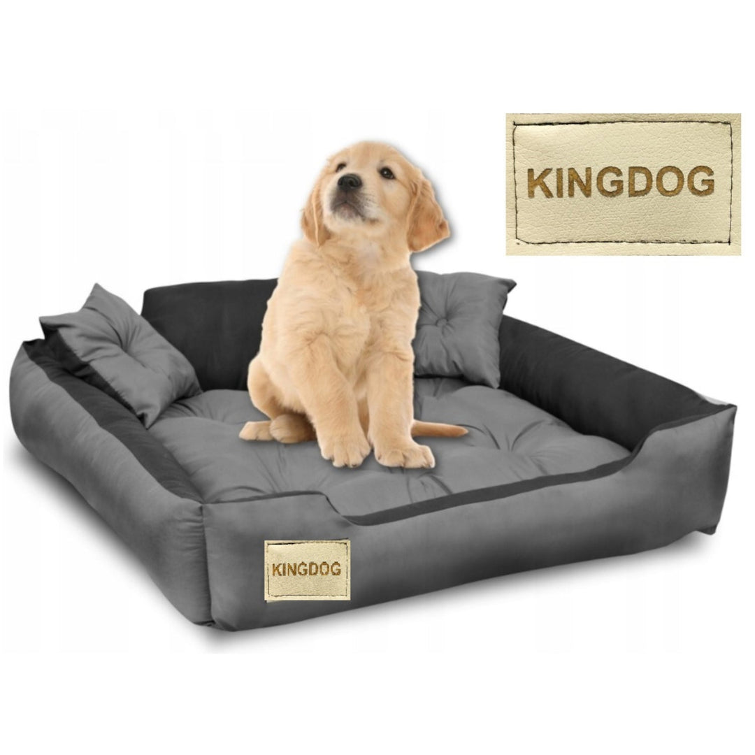 Dog Cat Bed 2 Pillow Pet Animal Washable Microfiber Soft Comfortable