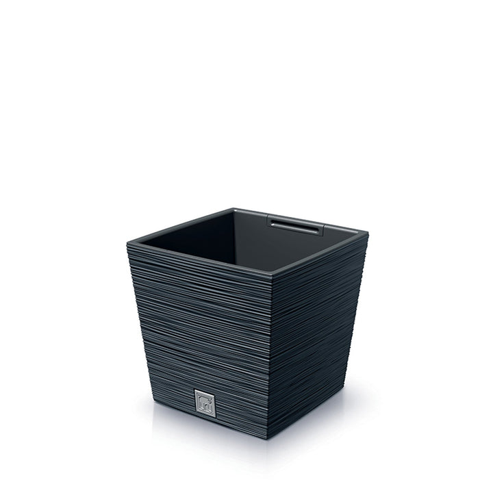 Prosperplast Furu Square Low Flower Pot Insert Planter 7.5L / 10L Decorative Square Indoor Outdoor