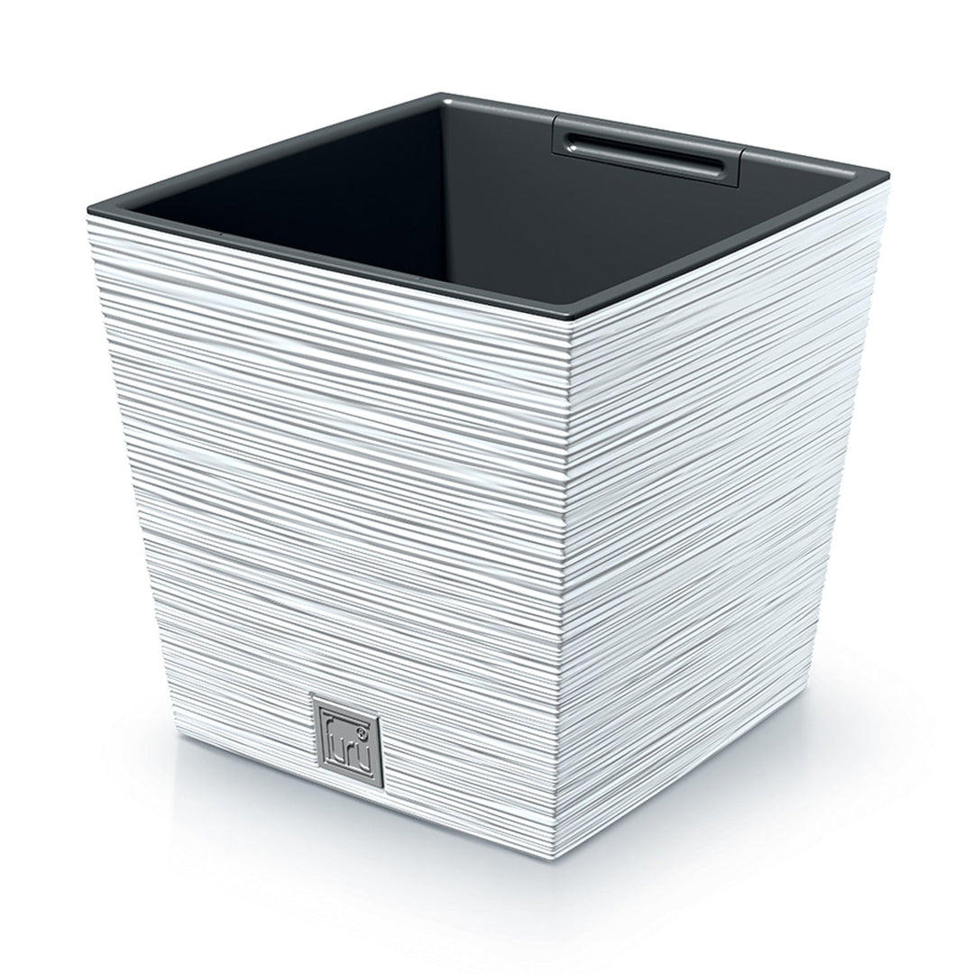 Prosperplast Furu Square Low Flower Pot Insert Decorative Planter 14L / 19L