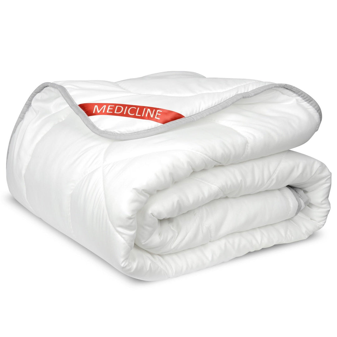 All year round quilt, microfiber white thread quilted 140 x 200 cm
