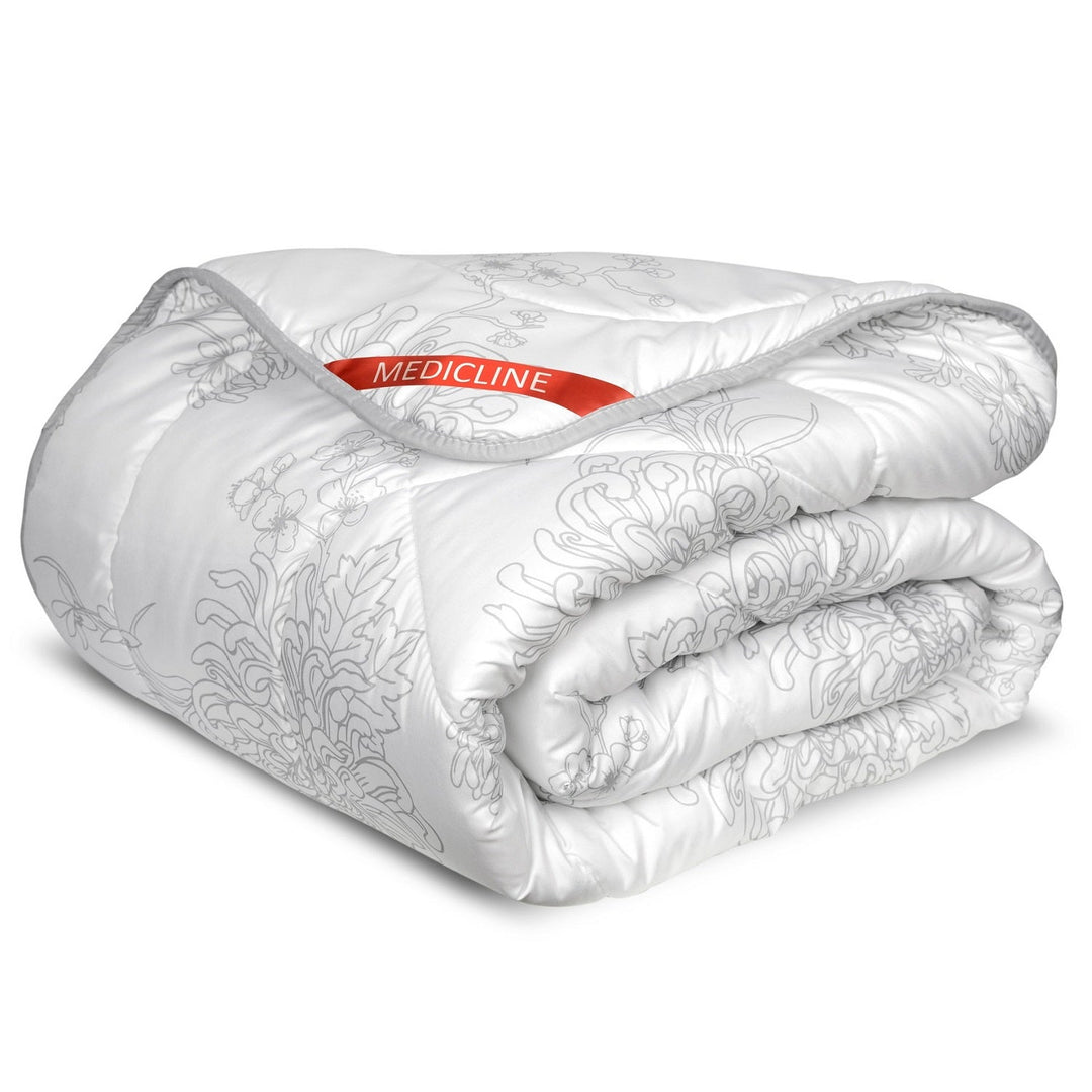 All year round quilt, microfiber printed thread quilted 200 x 220 cm