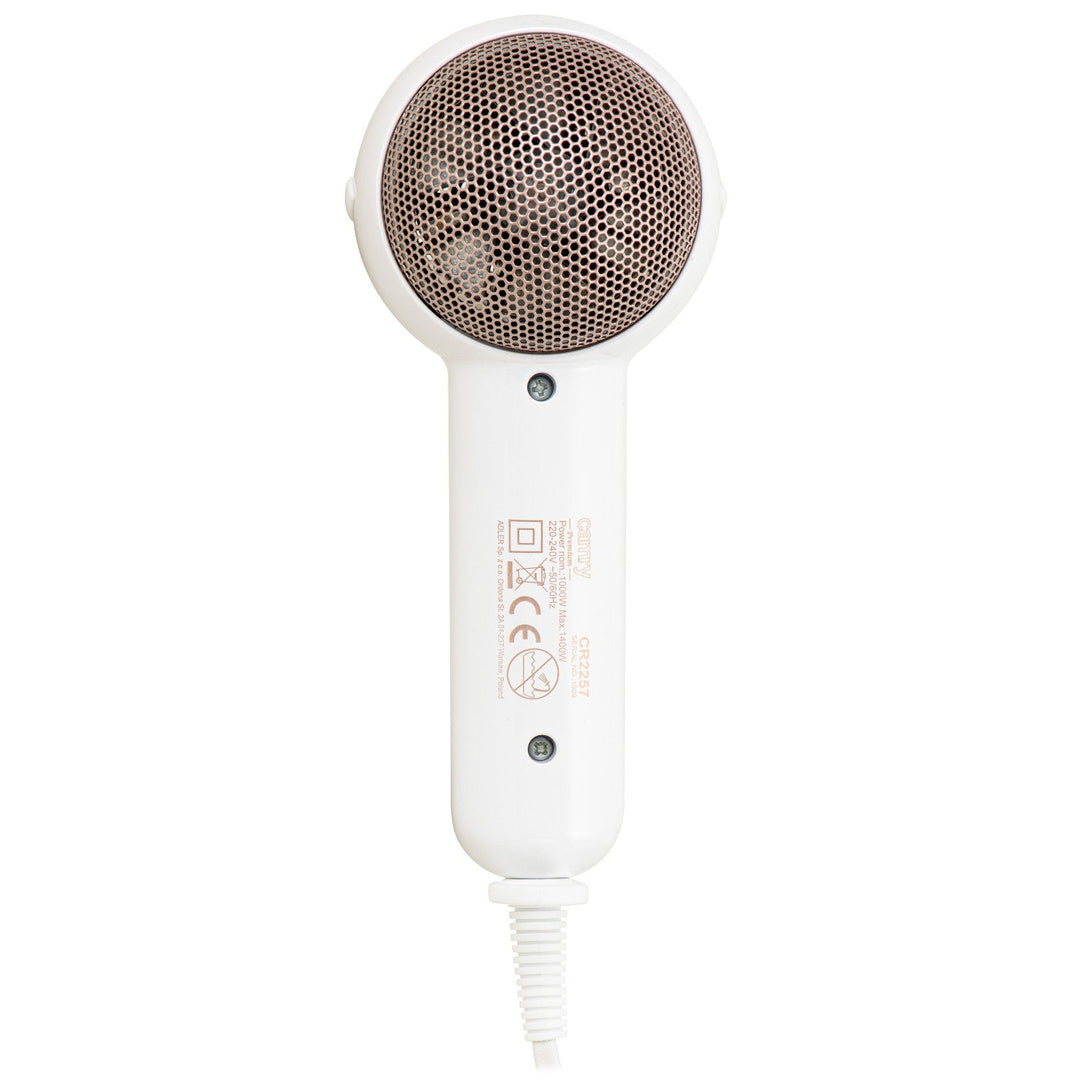 Camry CR 2257 Travel Hair Dryer 2 Power Levels lightweight Tourist Handy 1400W