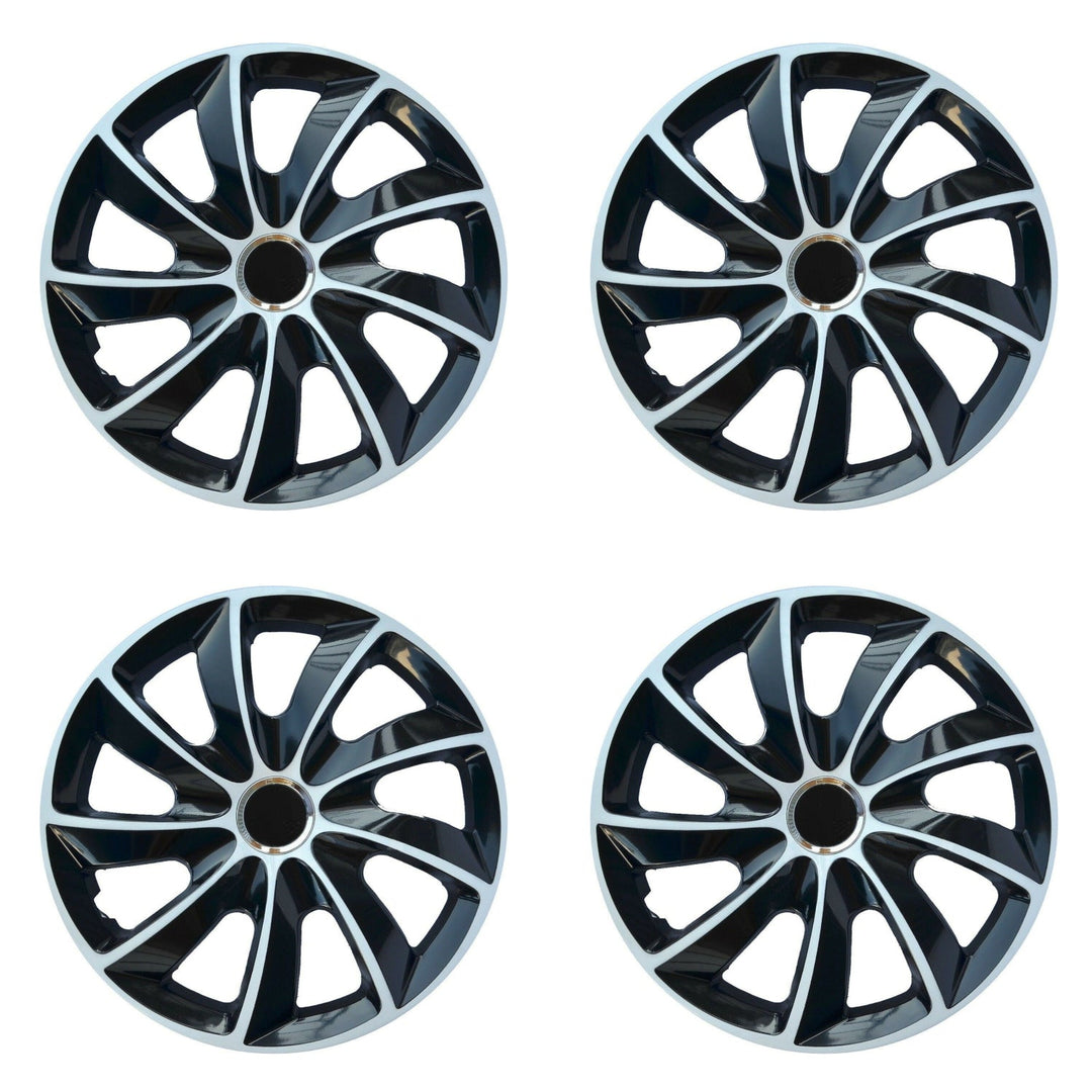 NRM STIG Extra 17" Hubcaps Wheel Covers Car 4 PCS Set for Steel Rims ABS Black Universal
